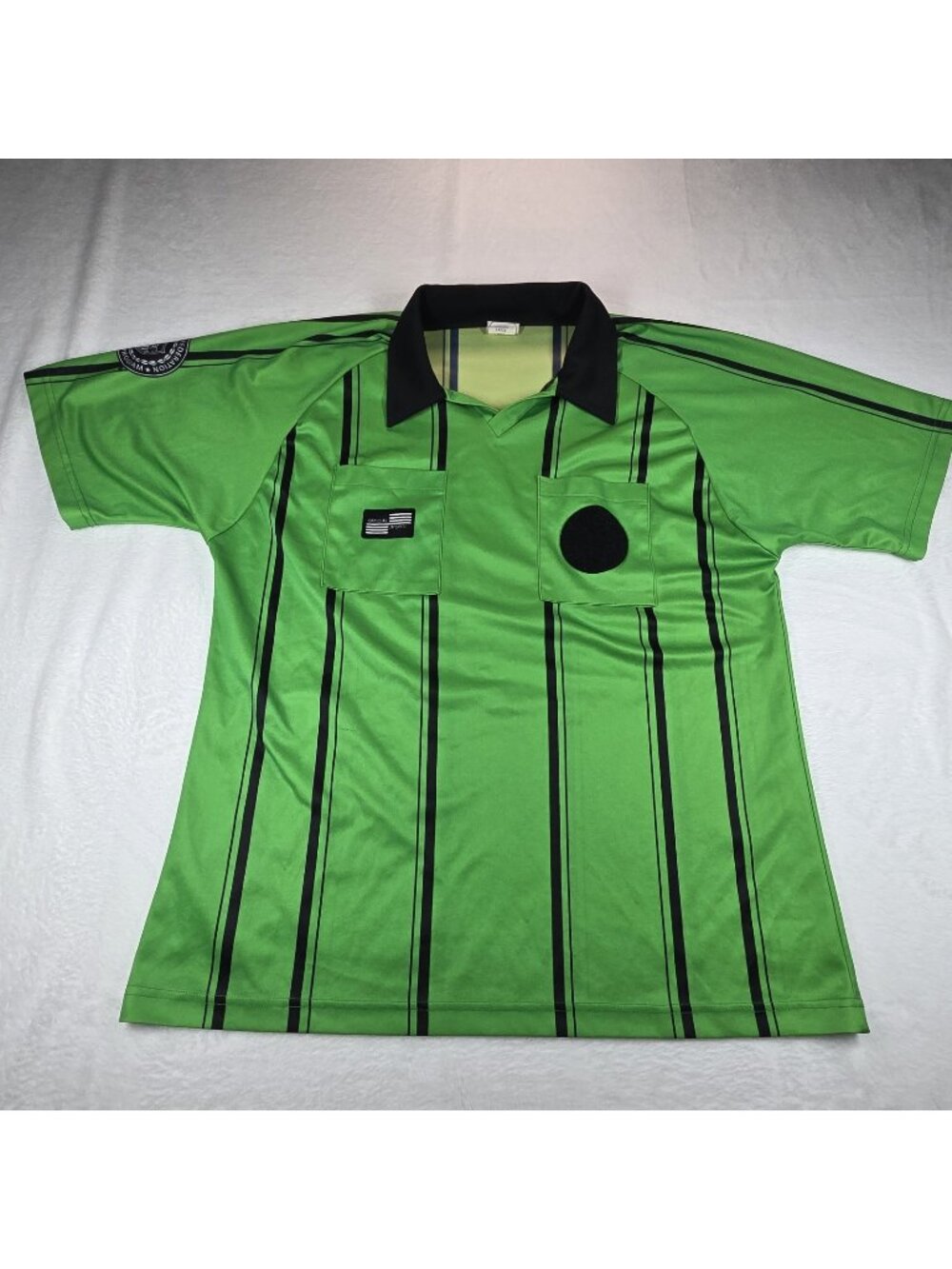 Official Sports International Mens LG USSF Economy Green Referee Soccer Jersey